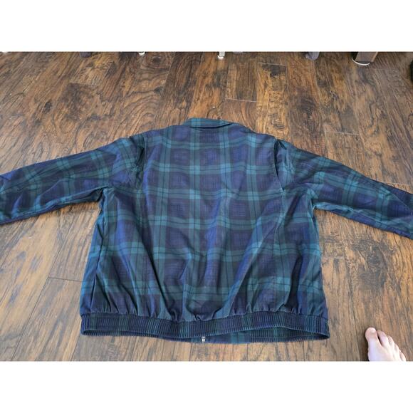 Polo Ralph Lauren Jacket Blue Green Plaid Tartan Full Zip Jacket Men’s 2XB - Picture 11 of 14